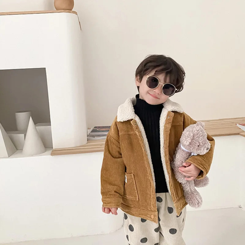 

2021 Warm Kids Spring Autumn Boys' / Girls' Jackets & Coats Clothes Tops Sports Thicken Children Clothing Outwear High Quality