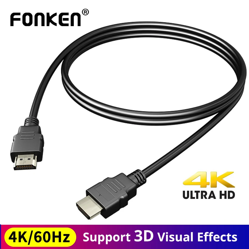 Кабель HDMI совместимый с 4K 1080p 3D Штекерный конвертер кабель для PS4 ноутбука HDTV