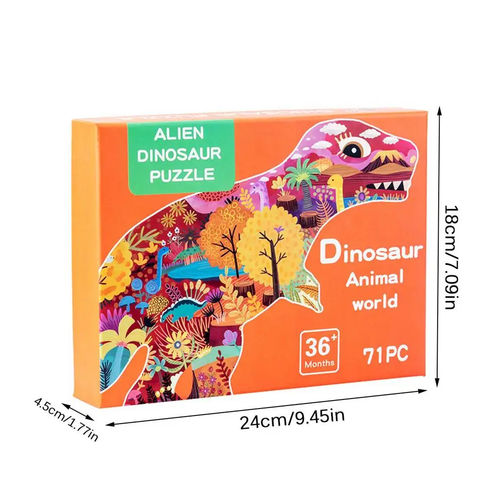 

Child Scene Illustration Jigsaw Puzzle Toy Dinosaur Elephant Hippocampus Educational Puzzles Toys For Children