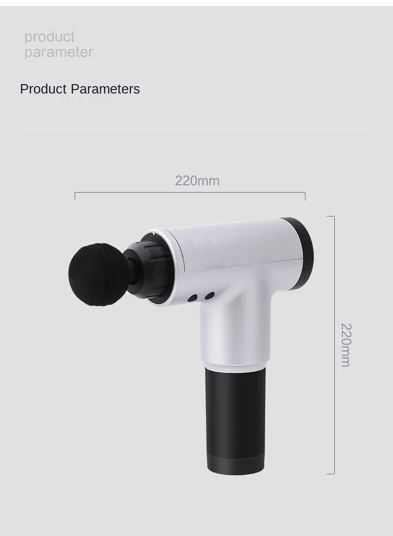 

Muscle Massage Gun Portable Handheld Electric Body Neck Pain Relief Massager Tool Machine 4 Therapy Heads Vibration Cordless