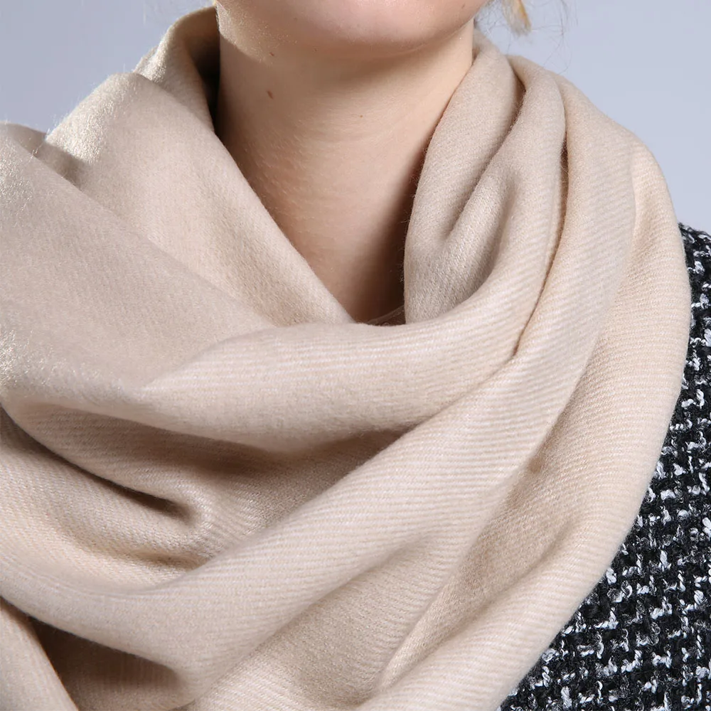 Sparsil Женский Осенний кашемировый длинный шарф с кисточками Модный женский зимний