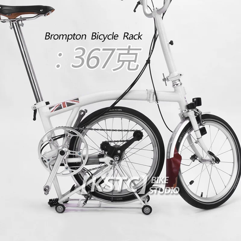 

Rear Bicycle Racks Brompton Folding Bike Cargo Racks Easy Push Wheel Sliding Bike Rack Black/Silver/Green