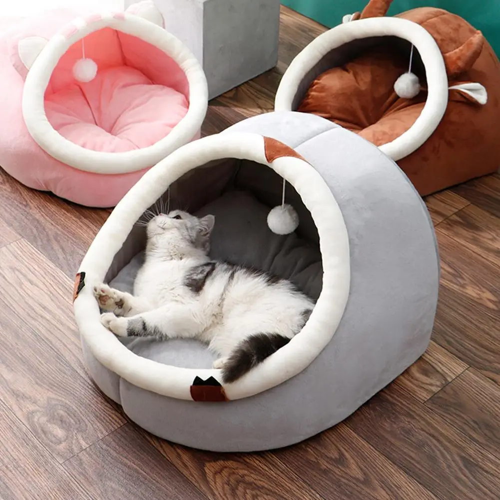 

Cat Cave Cat Sleeping Bed With Soft Cushion Pet Nest Pet House Removable Soft Inner Cushion Sleeping Bag Cat Tent Cat Basket