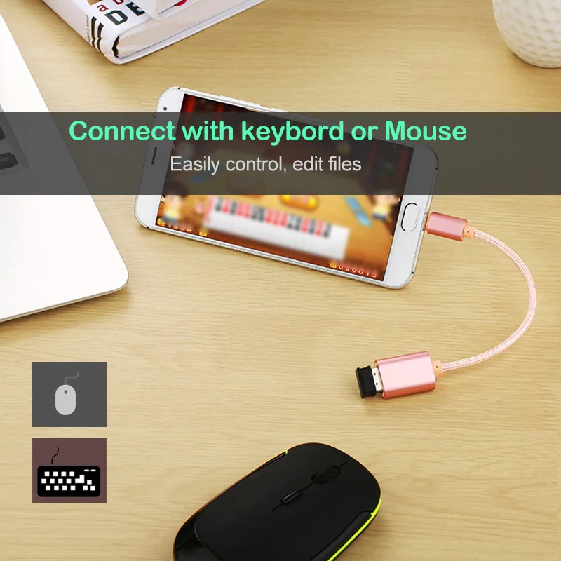 USB-C OTG Adapter Cable for Xiaomi Redmi Note 9S 9T 8T 7 8 9 10 Pro Max Type C USB Converter K30 K40 | Мобильные телефоны и