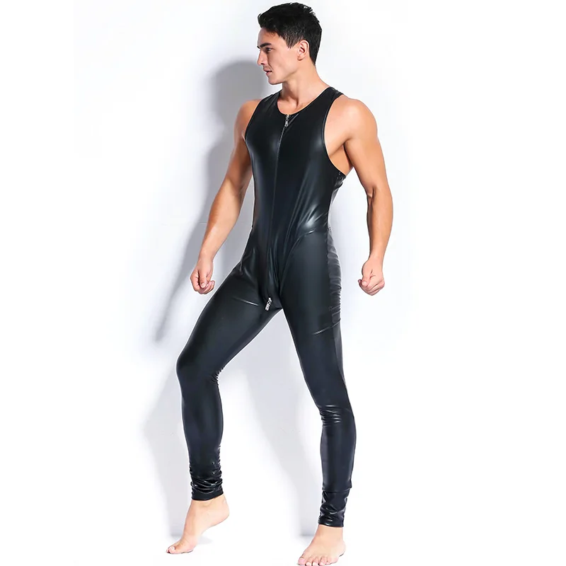 Мужской комбинезон для ночного клуба барная производительность кожа