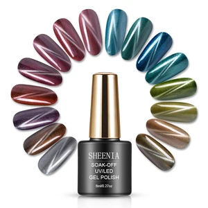 Гель-лак для ногтей, кошачий глаз, 3D, магнитный эффект, УФ светодиодный Гель-лак для ногтей, 24 цвета, хамелеон для использования с магнитом Гель-лак, маникюрный лак