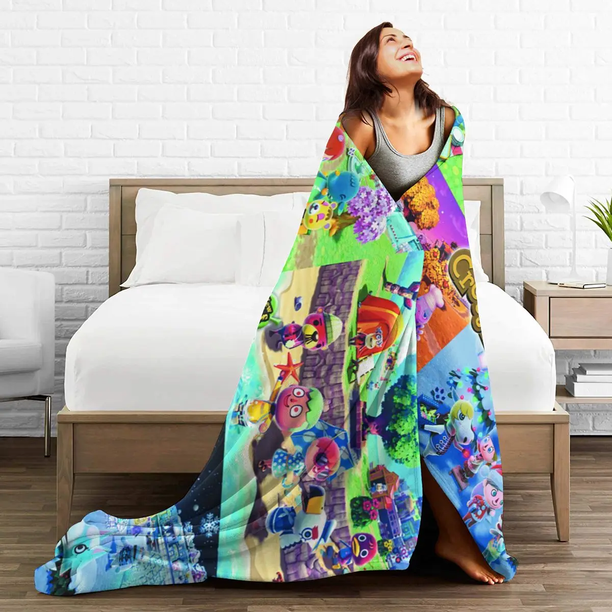 

Ultra Soft Sofa Blanket Cover Blanket Cartoon Cartoon Bedding Flannel plied Sofa Bedroom Decor for Children and Adults 59