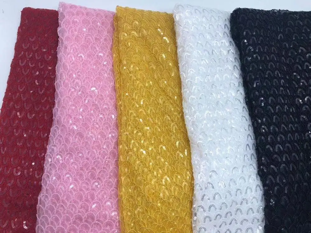 

Madison 2020 High Quality Handmade Beads Lace Luxury Nigerian Beaded Lace French Tulle Lace Fabrics with Beads for Wedding Party