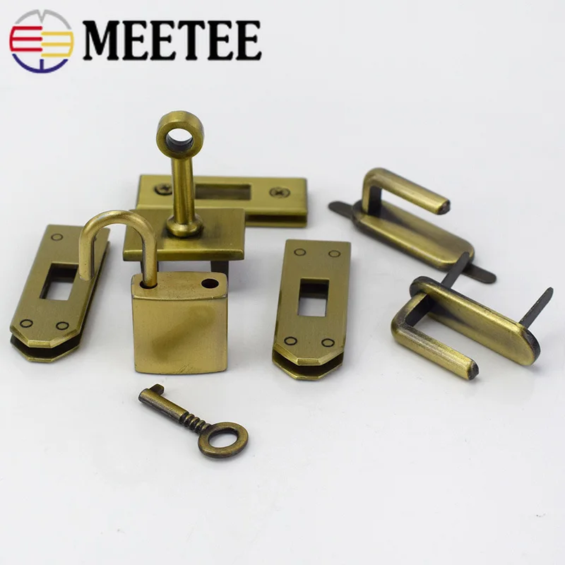 Meetee 1 комплект (7 шт.)/3 комплекта 45 мм 4 цвета металлическая фурнитура для сумок
