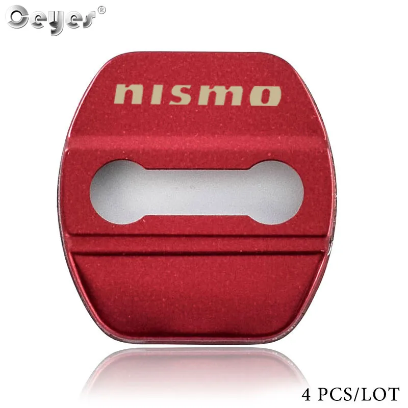 red Ceyes наклейки для авто Стайлинг эмблемы чехол для Nissan Nismo Qashqai Skyline Juke X-прицеп аксессуары автостайлинг 4 шт./партия - Название цвета: red