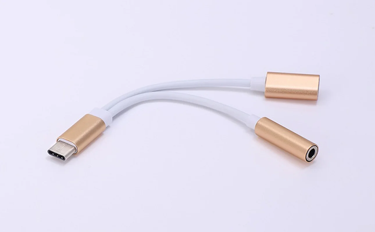 Зарядное устройство 2 в 1 с Type C на 3 5 мм аудиоразъем для наушников USB кабель