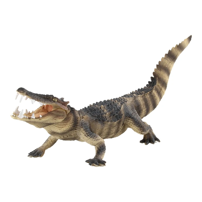 10in Crocodile Figurines Simulation Animal Interactive Realistic Toy Figure Miniature Model Decoration Hobby Collections | Игрушки и