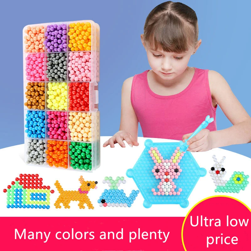 6000 шт. волшебные игрушки головоломки набор бусин с водяным туманом для мальчиков