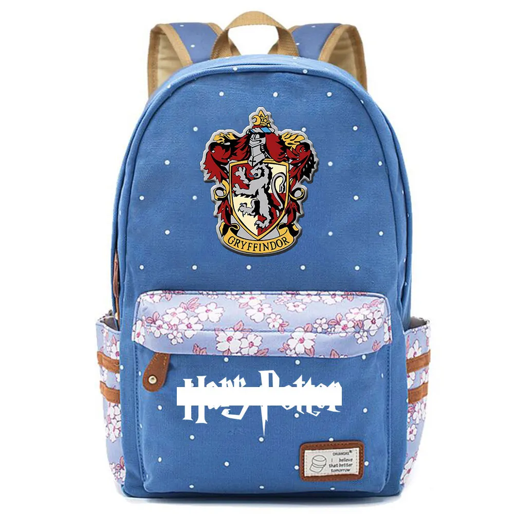 F0301 Горячая Волшебная школа Ravenclaw Орел детская школьная сумка для девочек Женская сумка рюкзак для подростков холщовый женский рюкзак