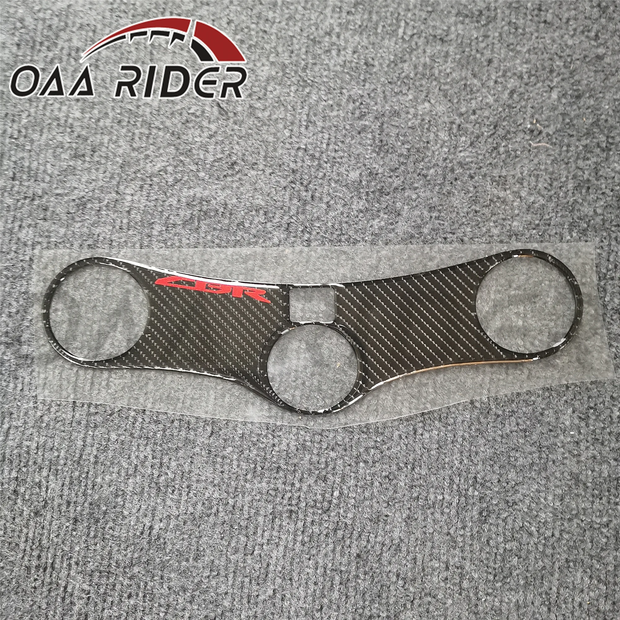 

For Honda CBR600RR CBR 600RR F5 2005 2006 Sticker Triple Tree Top End Front Upper Clamp Yoke Carbon Fiber Motorcycle Decal Pad