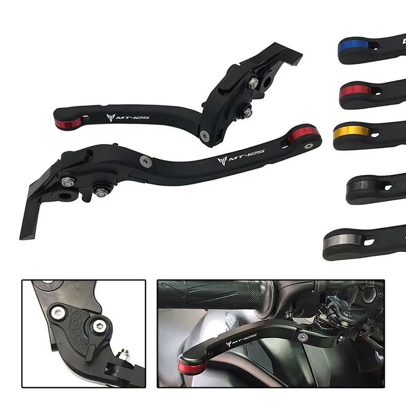 Рычаги тормоза и сцепления для мотоцикла YAMAHA MT 125 2014 2020 SEMSPEED регулируемые