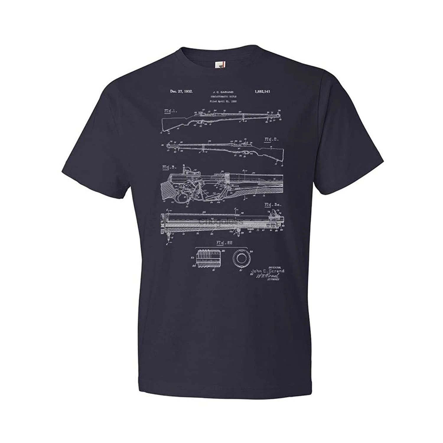 M1 Garand винтовка WW2 футболка одежда солдат Подарочный пистолет Club Tee|Мужские