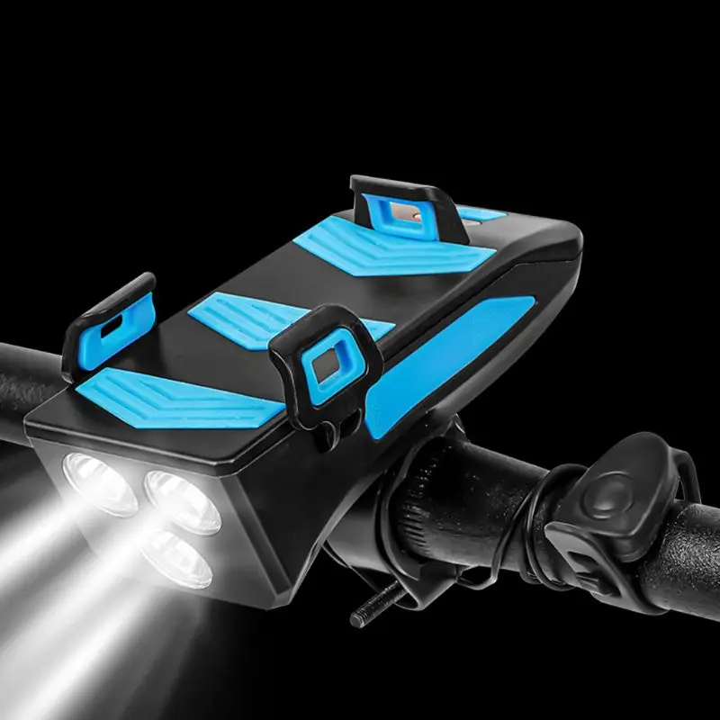 Передняя фара для велосипеда светильник держатель телефона велосипедный Звонок