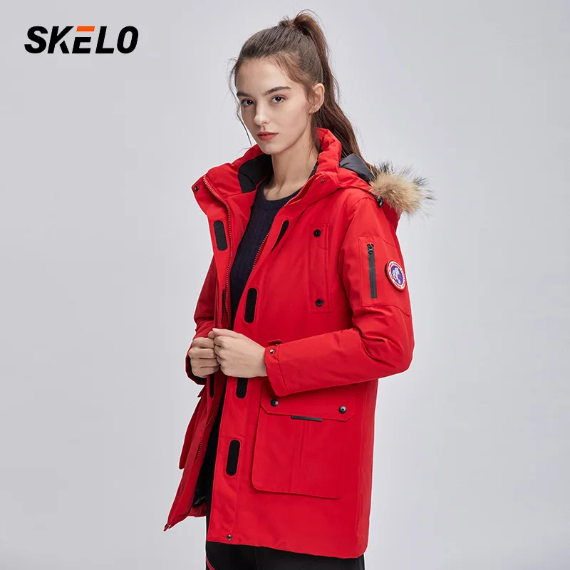2020 лыжная куртка женская меховая Водонепроницаемая Женская Теплая Лыжная одежда