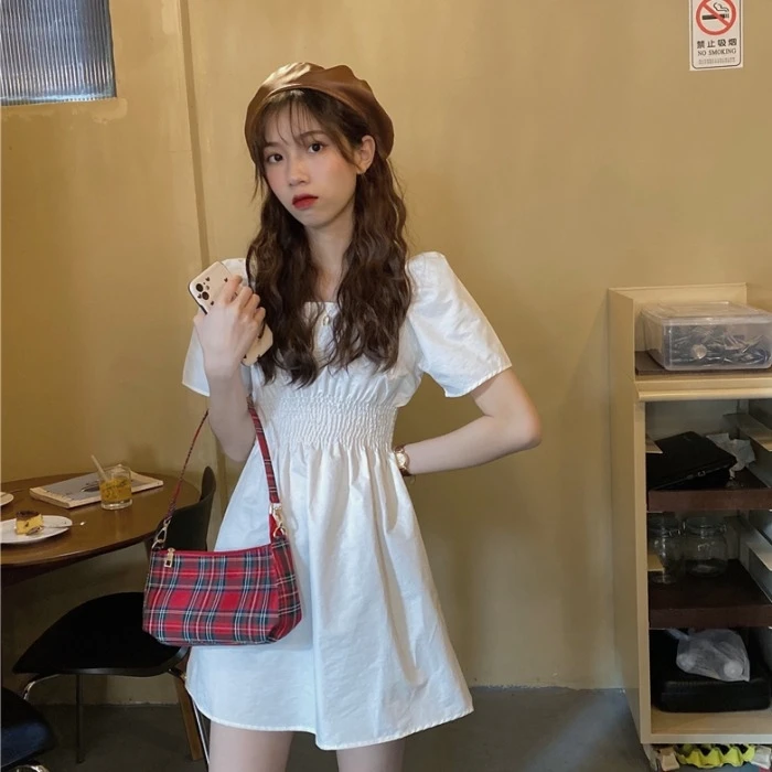 Сладкая соль обхват талии-плотно похудения коварный с квадратным воротником и