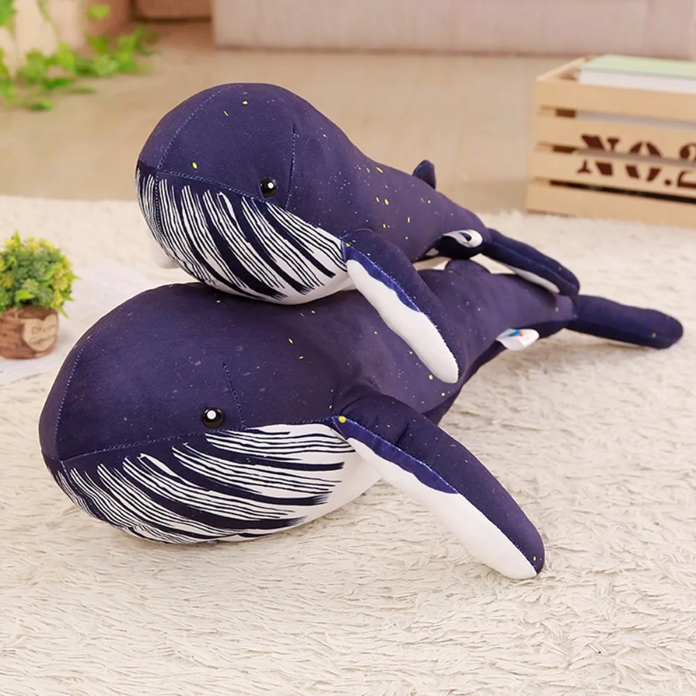 

Stuffed Plush baby Toy Sea Animal, Blue Whale Soft Animal with blanket , Children's birthday gift friends gifts AP