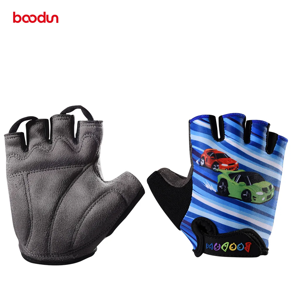 

Age 6-10 Summer Cycling Gloves Half Finger Kids Bike Bicycle Gloves for Boys Girls Roller Skating Sports Glove Palm Protection