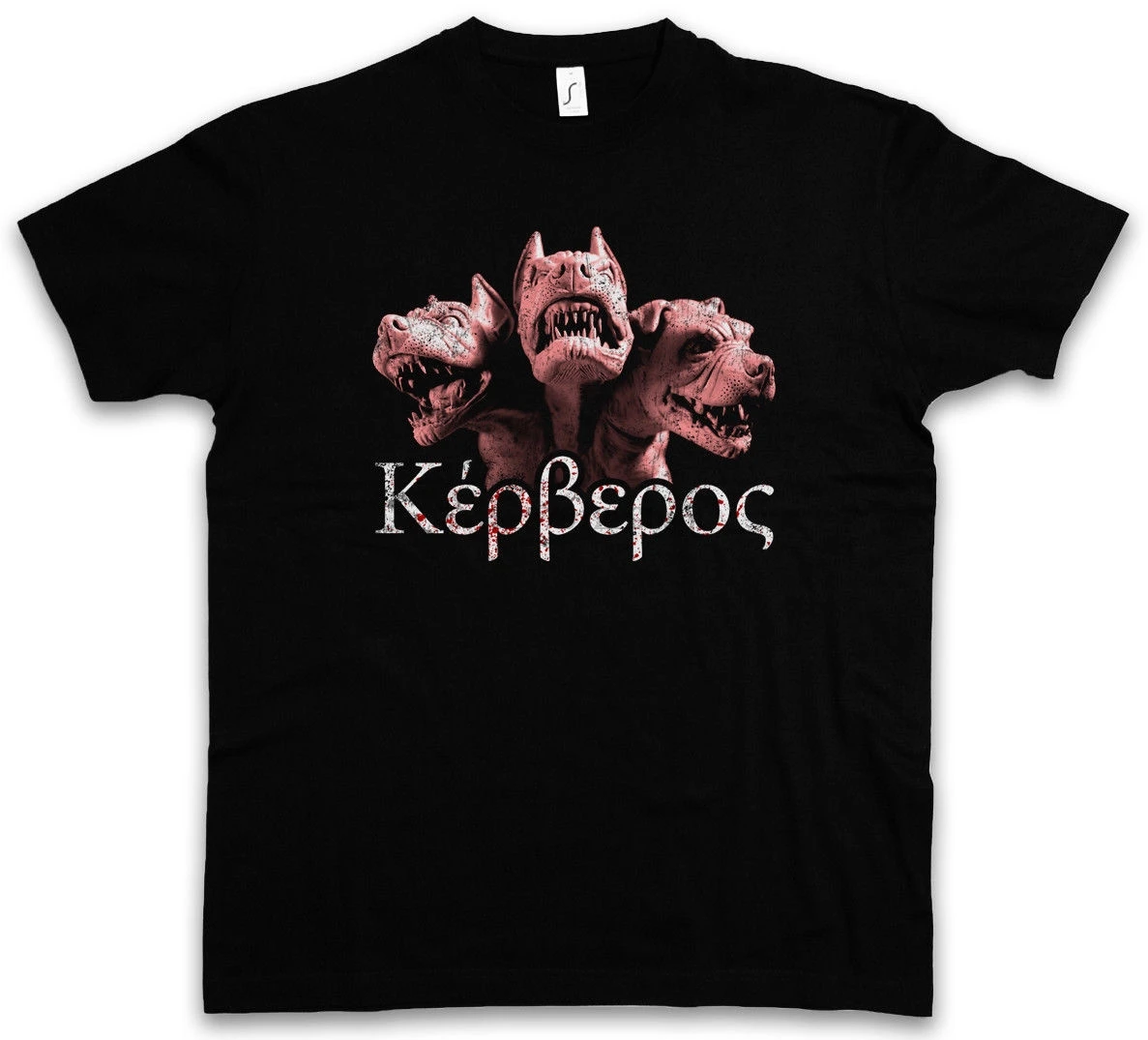 Футболка CERBERUS качественные футболки с принтом собаки хаунда Underworld Heracles Twelve labors