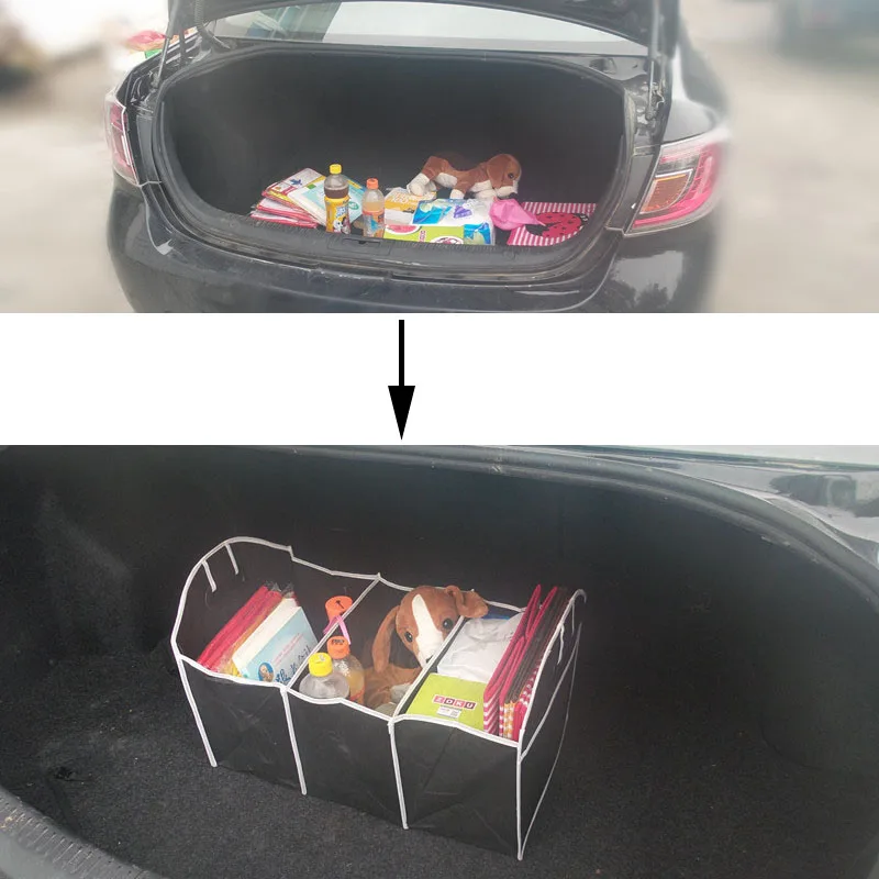 Органайзер для багажника автомобиля коробка хранения складная автомобильная