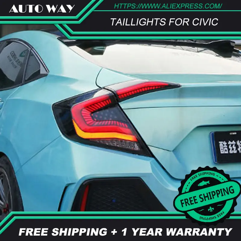 Автомобильный Стайлинг задний фонарь чехол для Honda Civic задние фонари- для Civic светодиодный задний фонарь светодиодный фонарь