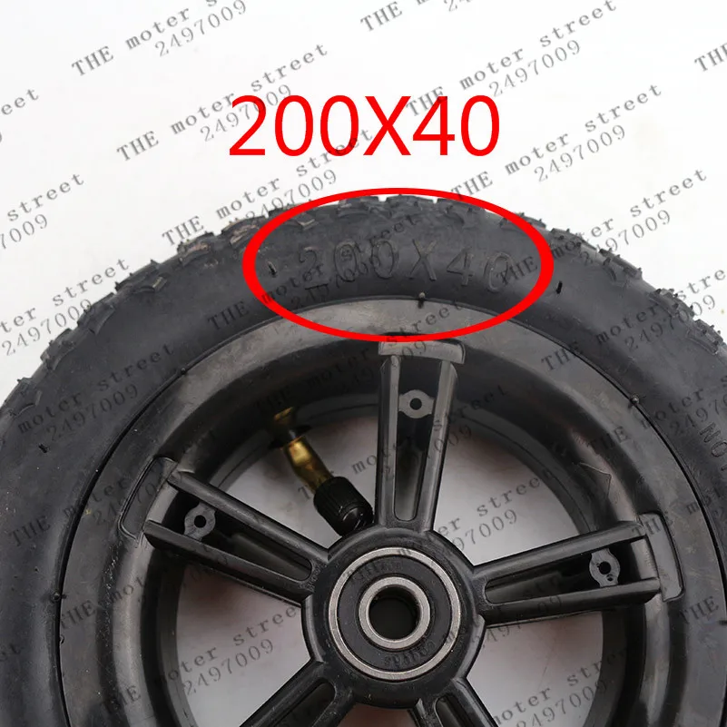 

Tire and wheel hub 200X40 with a Bent Angle Valve Stem Electric bicycle tyre Electric Scooter motorcycle