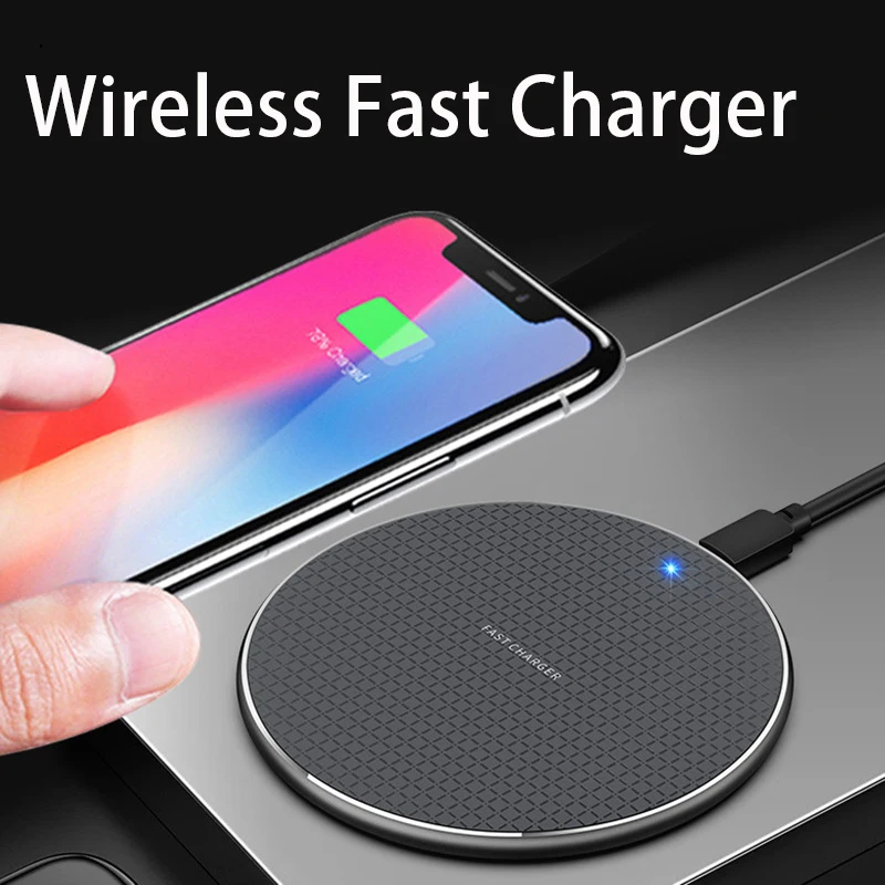 10W Wireless Chargers for IPhone 11 Xs Max XR 8 Plus Fast Charging Pad for Samsung Note 9 Note 8 S10 Plus Xiaomi Huawei Charger