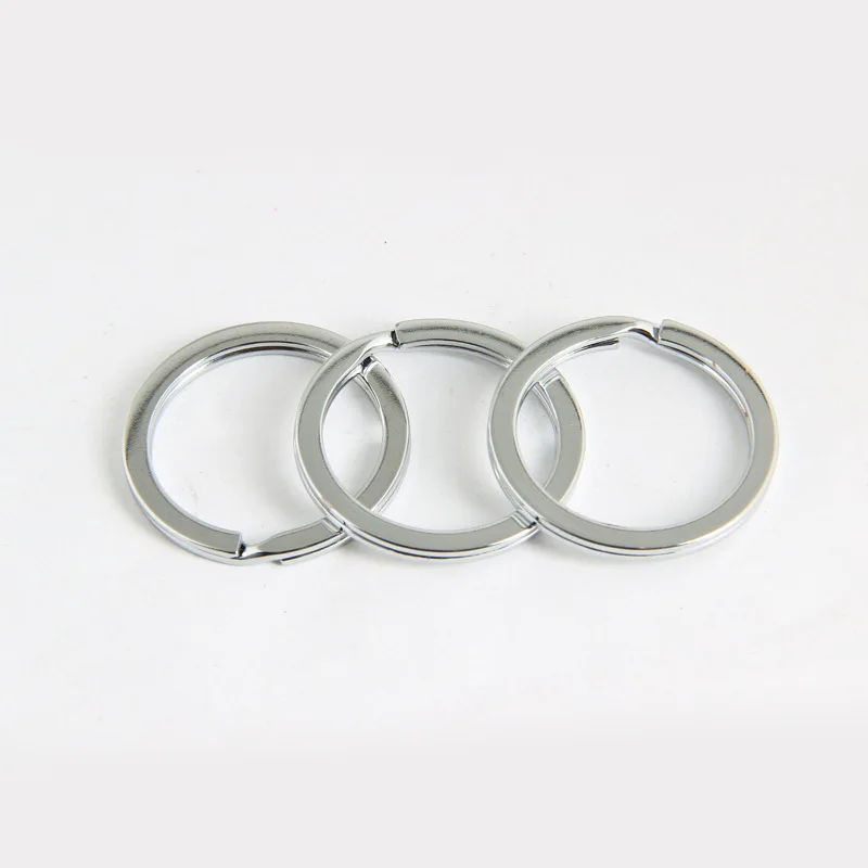 Металлический брелок для ключей из нержавеющей стали раздельные кольца 10 шт./лот