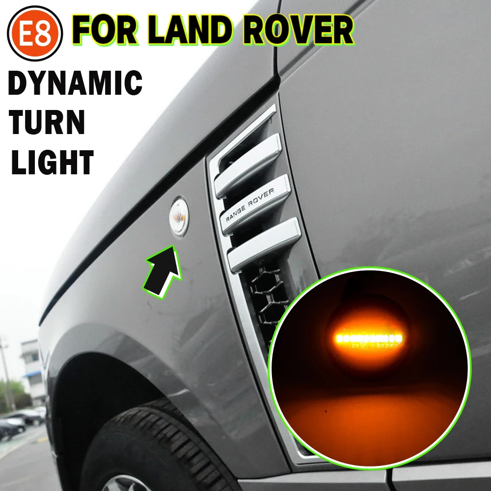

Светодиодный динамический автомобильный светильник s для Land Rover Range Rover L322, светодиодный указатель поворота, боковой указатель поворота, све...