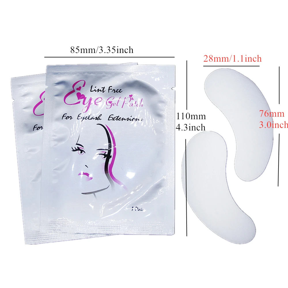 50 пар/упак. новые бумажные накладки для ресниц под глазные наращивания глаз