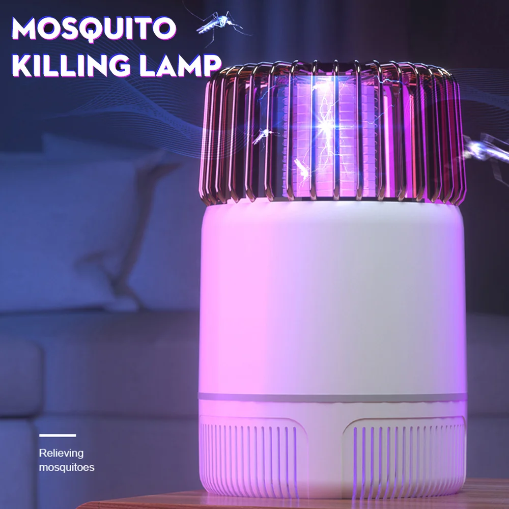 

Новинка 2021, USB-фотокатализатор, средство для уничтожения комаров, бытовая Бесшумная светодиодсветодиодный ловушка для комаров типа «Два в о...