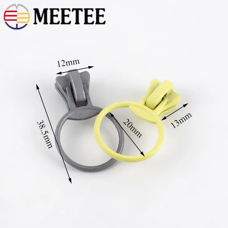 10 шт. 5 # круглые кольца слайдеры на молнии из смолы сумка для одежды экологически