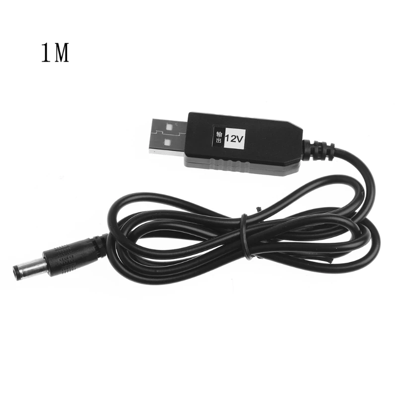 USB DC 5В в 12В 2 1x5 5 мм Мужской повышающий преобразователь адаптер кабель для
