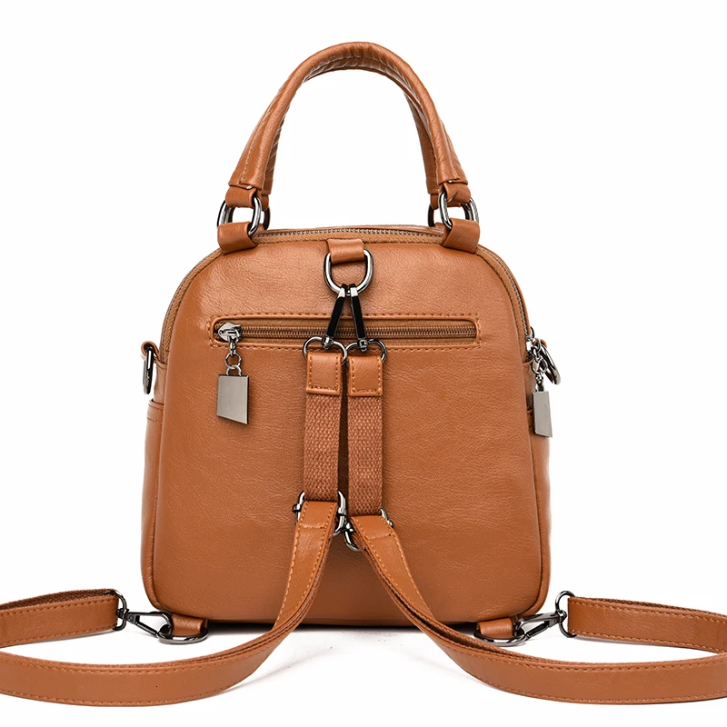 Женский многофункциональный кожаный рюкзак Sac A Dos высокого качества новинка 2019 |