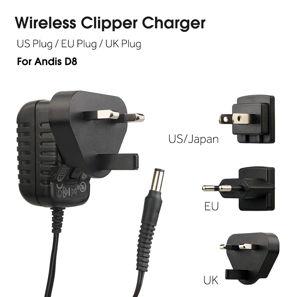 

US/EU/UK Plug Hair Clipper Charger Wireless Hair Clipper Adapter Clipper Power Adapter Suitable For Andis D8 Barber Accessories