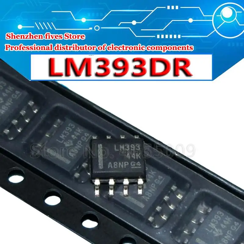 

10PCS LM393 SOP8 LM393DR 393 SOP-8 SOP SMD new and original IC Chipset