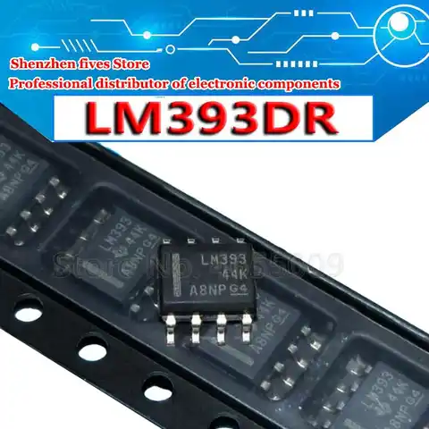 Новый и оригинальный чипсет IC LM393 SOP8 LM393DR 393 SOP-8 SOP SMD, 10 шт.