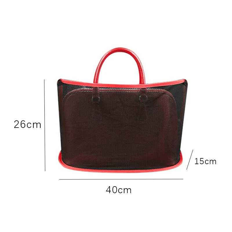 

Car Net Pocket Handbag Holder Universal Multifunction Car Organizer Seat Gap Storage Mesh Pocket Suspension Type