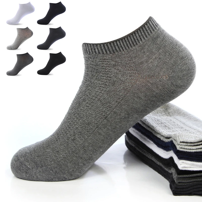 

Men's Mesh Premium Sports Socks Deodorant Summer Thin Cotton Socks Leisure Breathable Soft Boat Sock Invisible Shallow Socks New