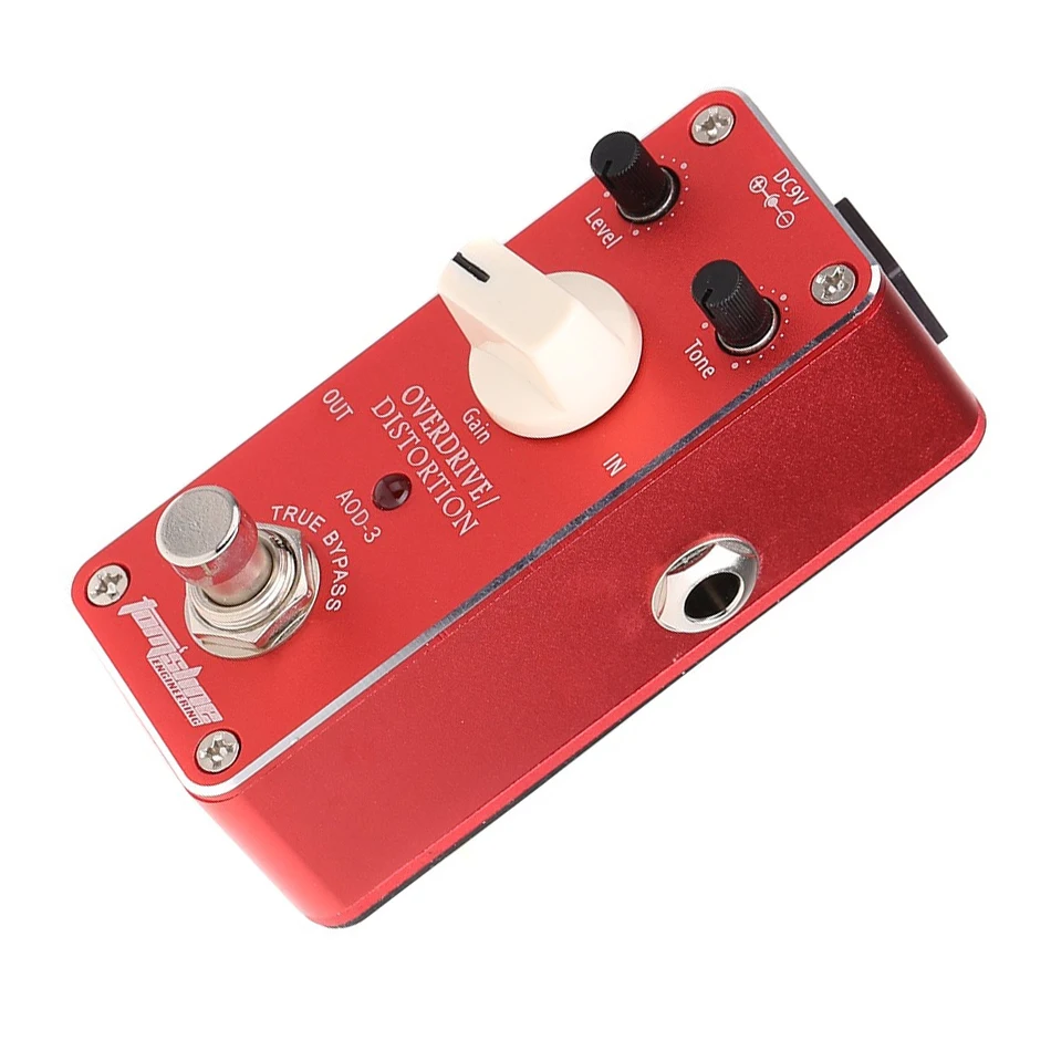 Aroma Tom'sline AOD-3 Mini алюминиевый сплав перегруз Искажение педаль эффектов для