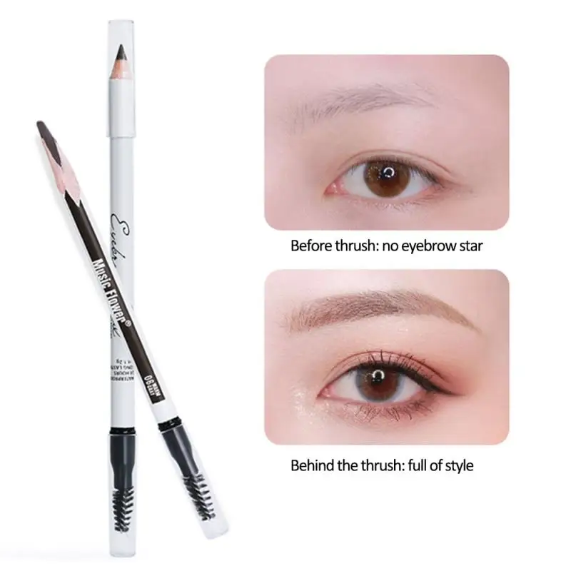 

2020 6 Color Eyebrow Pencil durable waterproof non-fading black brown 3D Natural Wild brow distr Eyebrow tool T1035
