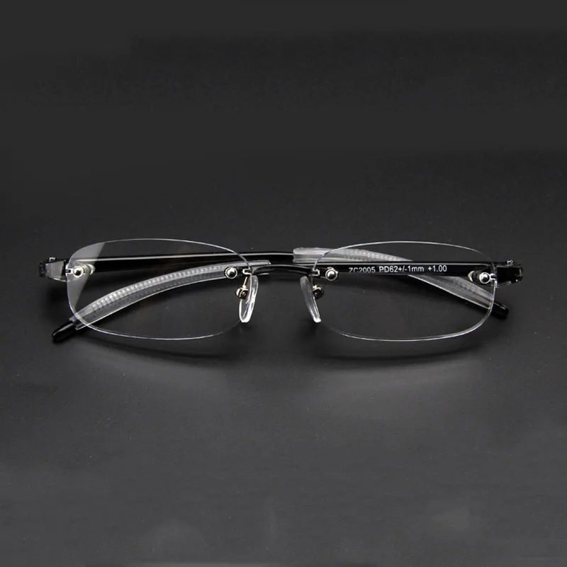 

Elbru Vintage Ultralight Rimless Myopia Glasses Men Businesss Nearsighted Shortsighted Eyeglasses Diopters -1.0-2.5-3.0-3.5-4.0