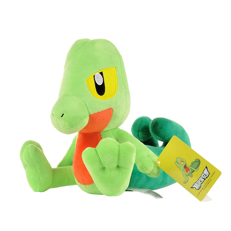 

30cm Creative Pokemon Green Treecko Plush Toy Doll Soft Pillow Japanese Anime Pokemon Elf Cute Stuffed Dolls Toys Kids Gifts