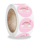 100-500 шт., круглые детские наклейки