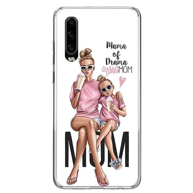 

Hot Baby Mom Girl Super Queen Phone Case For Huawei P40 P30 P20 10 Mate 10 20 30 Lite Plus Pro P Smart Z + 2019 Popular Coque Co