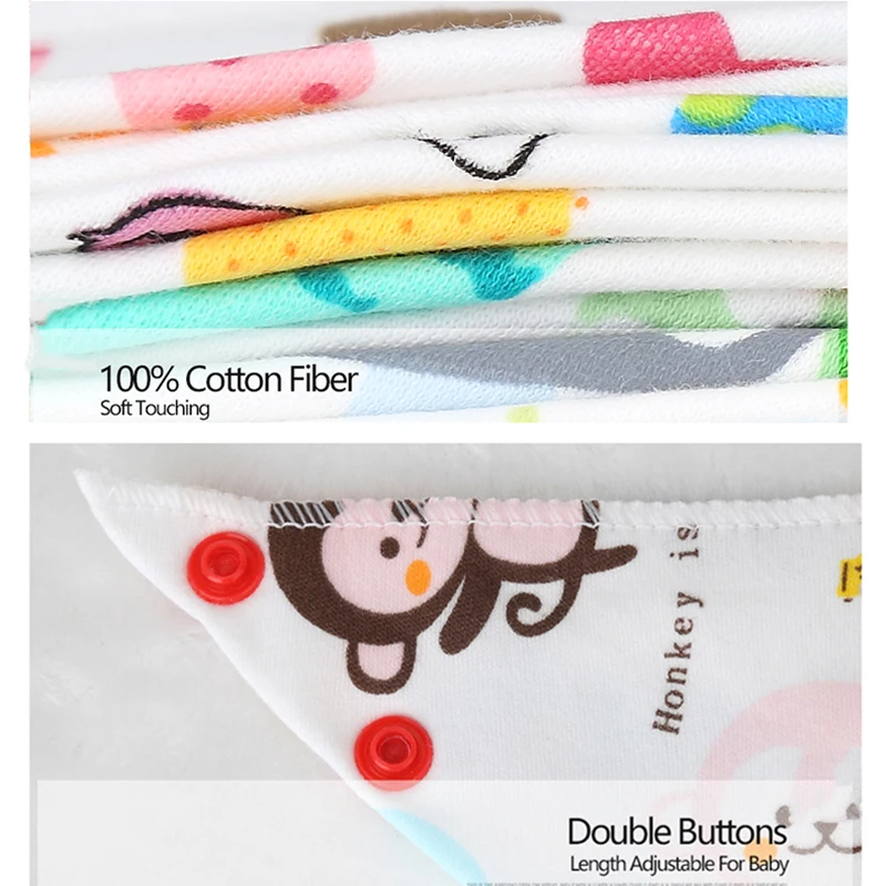 3 шт. бандана для малышей мягкие нагрудники из натурального хлопка детский